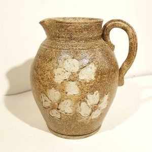 Hilton Pottery NC Catawba Valley Dogwood Pitcher S
